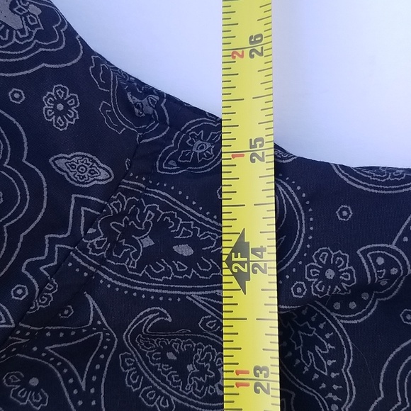 Rock 47 By Wrangler Black Graphic Western Snap Button 100% Cotton XXL - Picture 9 of 11